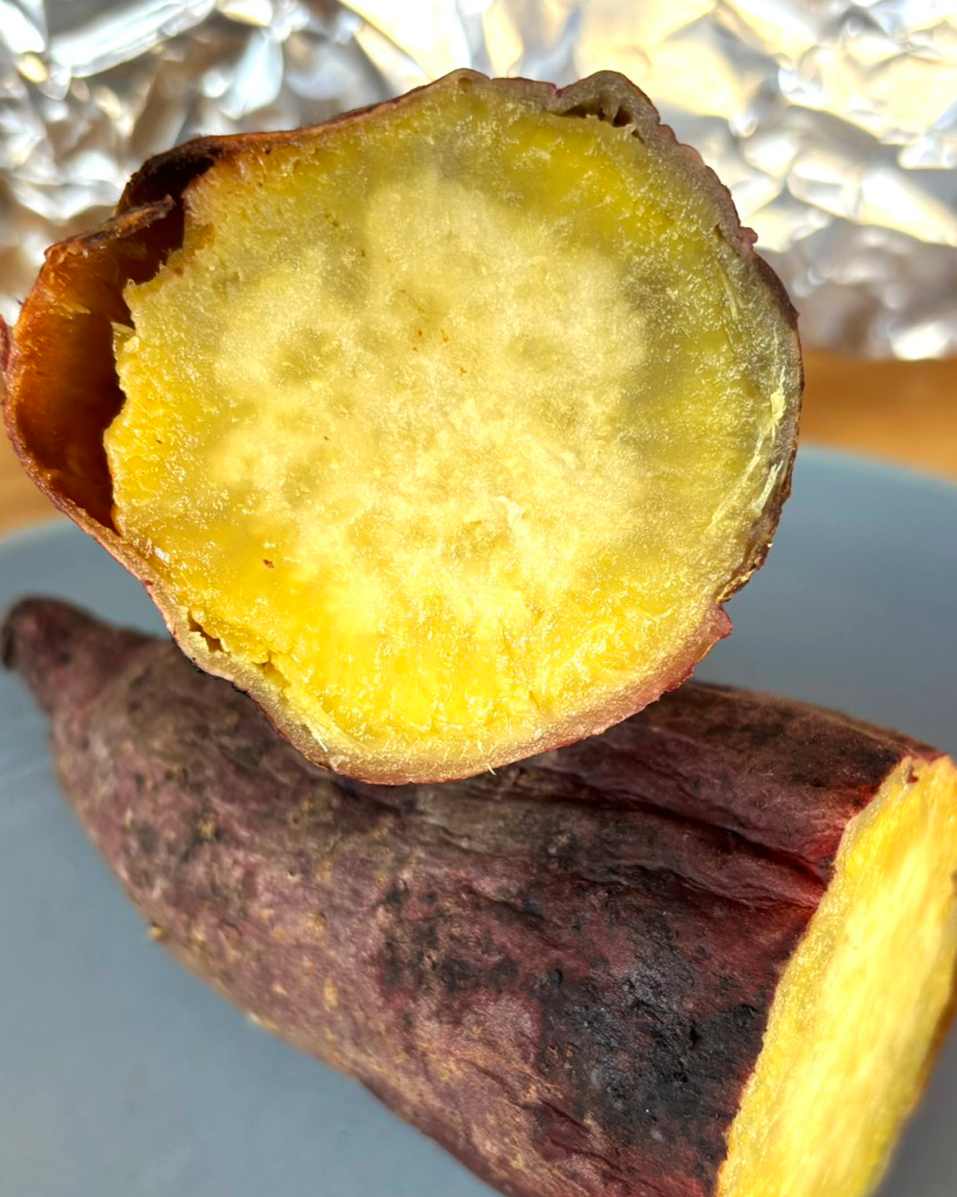 焼き芋の断面