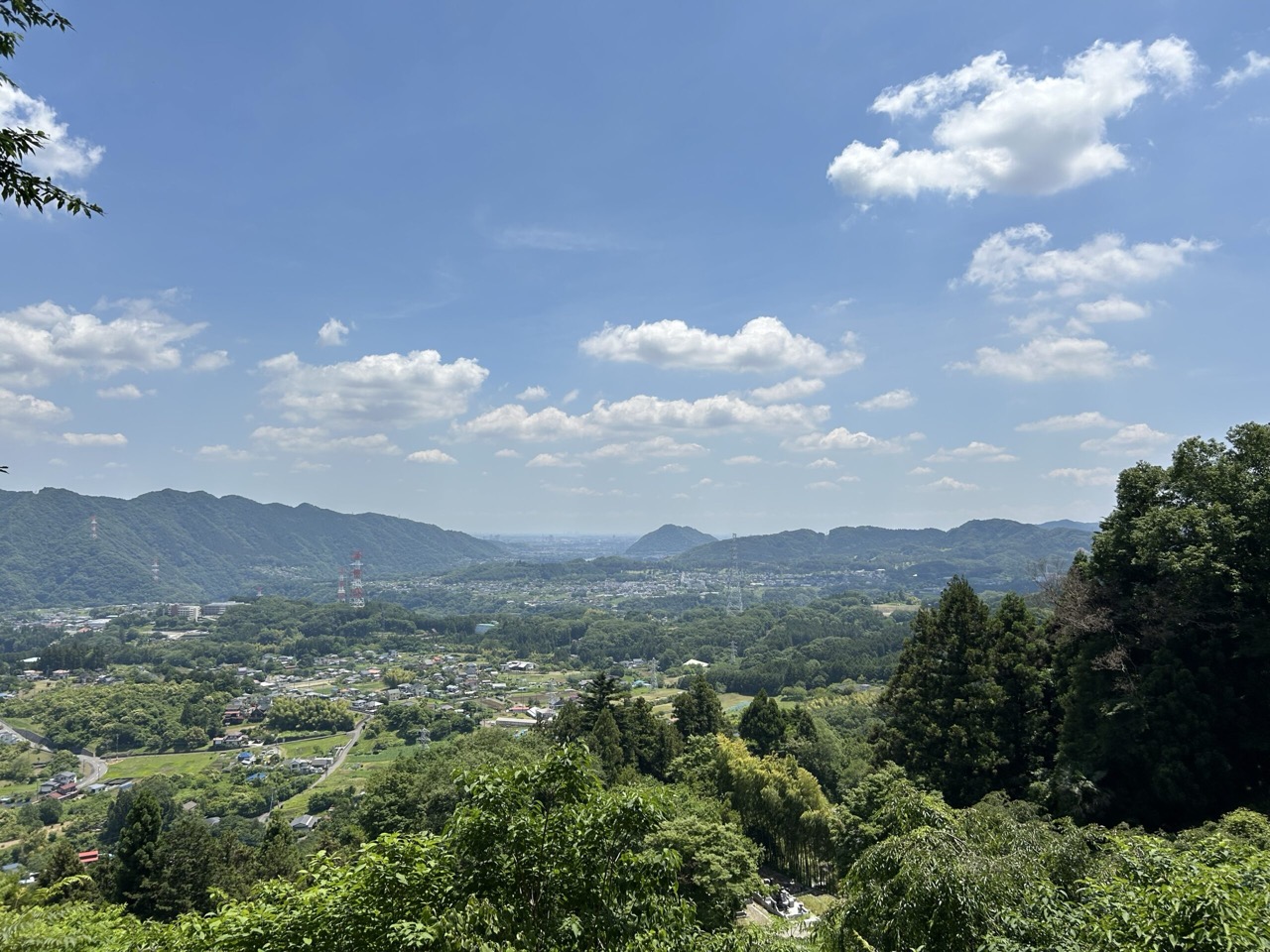 石老山から山下を臨む景色