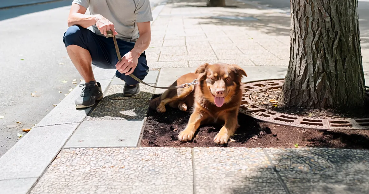 都心の犬
